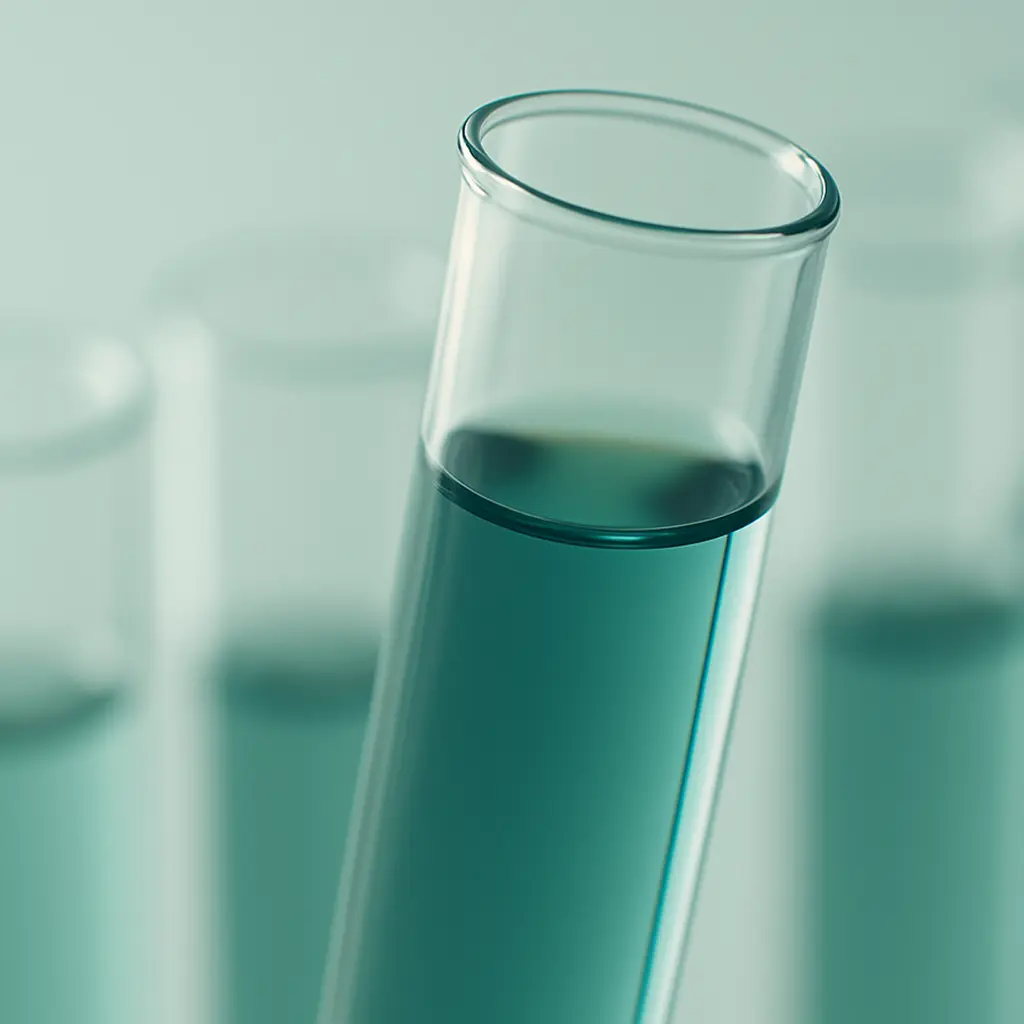 turquoise test tubes